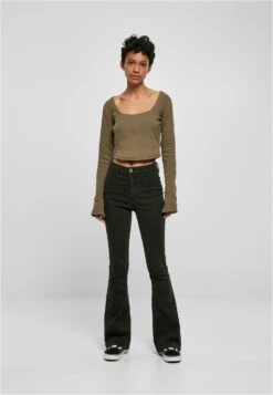 URBAN CLASSICS Longsleeve - Olive -Urban Classics 1fcac79c03194d3aa322a08672458ba1