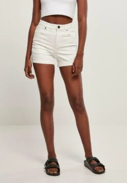 URBAN CLASSICS Jeansshort - Offwhite Raw