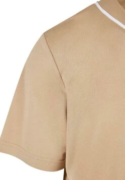 URBAN CLASSICS Baseball- Overhemd - Unionbeige White -Urban Classics 216c9188793c48cea9472f74774bf7f8