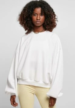 URBAN CLASSICS Oversized Triangle Crew Neck - Sweater - White