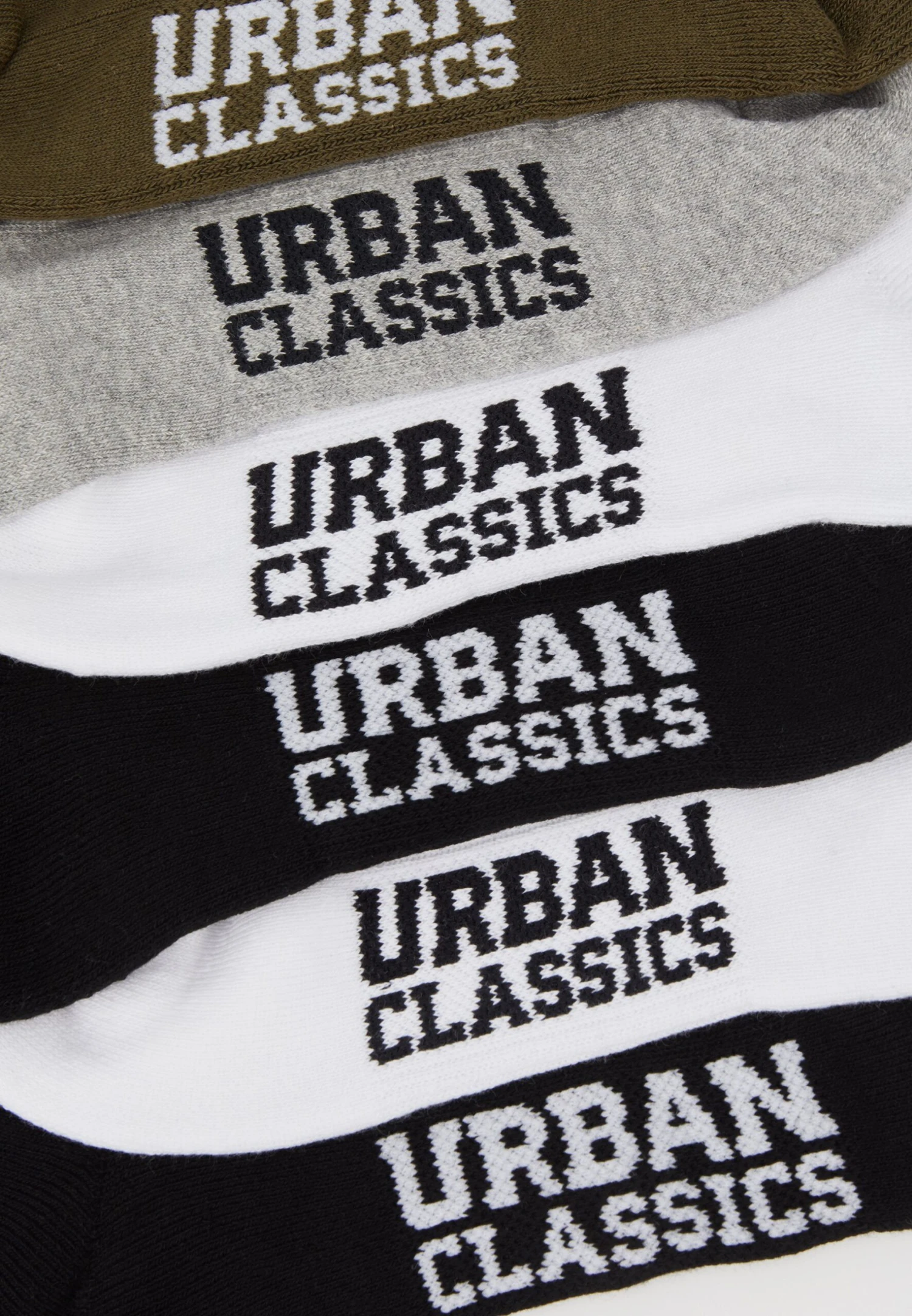 URBAN CLASSICS High Sneaker Socks 6 Pack - Sokken - Black/White/Grey/Olive 5 URBAN CLASSICS High Sneaker Socks 6 Pack - Sokken - Black/White/Grey/Olive - Afbeelding 3
