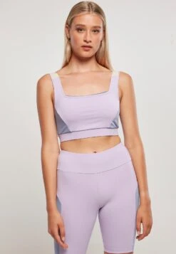 URBAN CLASSICS Bustier - Lilac Violablue Softseagrass