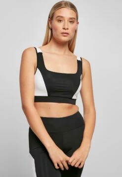 URBAN CLASSICS Bustier - Black White