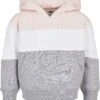 URBAN CLASSICS Hoodie - Lightrose/White/Grey -Urban Classics 2731e99cddf74f74bba34787cd548bbd