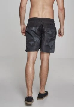 URBAN CLASSICS Block - Zwemshorts - Blk/Darkcamo -Urban Classics 275914f9a91f45a0a3ddb81fab775b57
