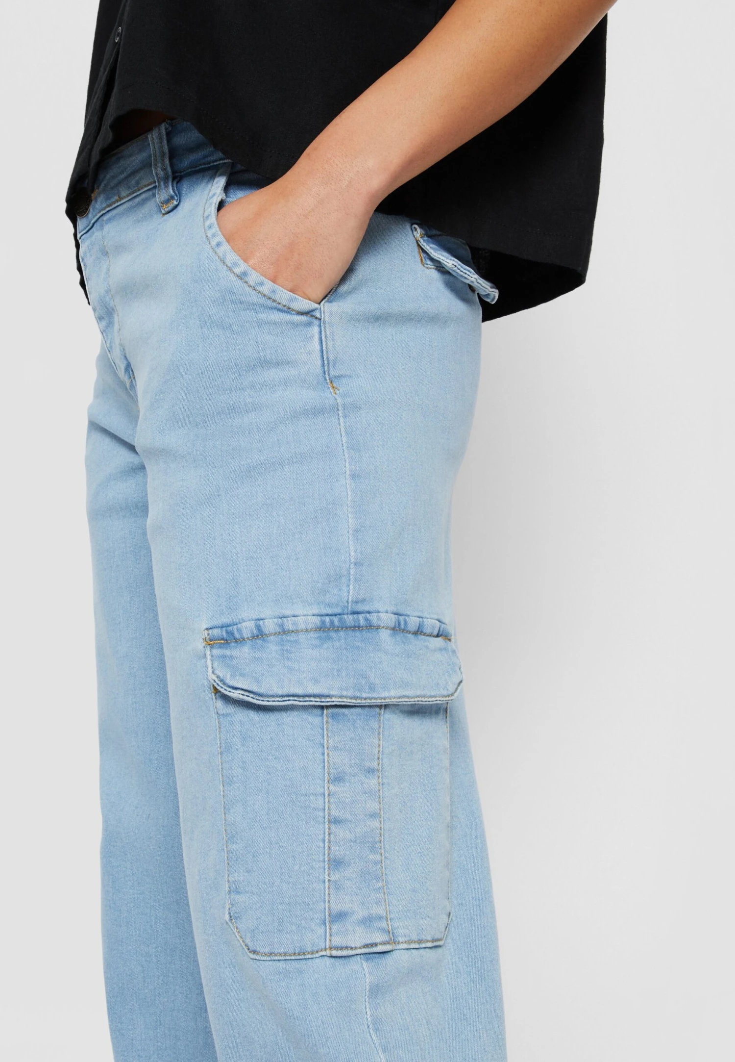 URBAN CLASSICS High Waist - Flared Jeans - Lighter Washed 6 URBAN CLASSICS High Waist - Flared Jeans - Lighter Washed - Afbeelding 4