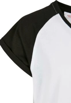 URBAN CLASSICS Kinder Contrast Raglan 2-Pack - T-Shirt Print - White Hugered White Black -Urban Classics 2803e824fd19454a80b6925d78b8c38b