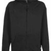 URBAN CLASSICS Organic Full Zip Hoodie - Sweater Met Rits - Black