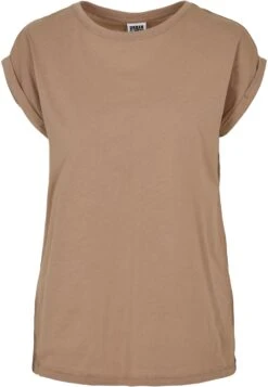 Ladies Extended Shoulder Tee - T-Shirt Basic - Softtaupe