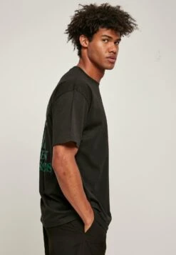 URBAN CLASSICS Organic Tree Logo Tee - T-Shirt Print - Black -Urban Classics 287cf359bf944e15b55e3537ab082823