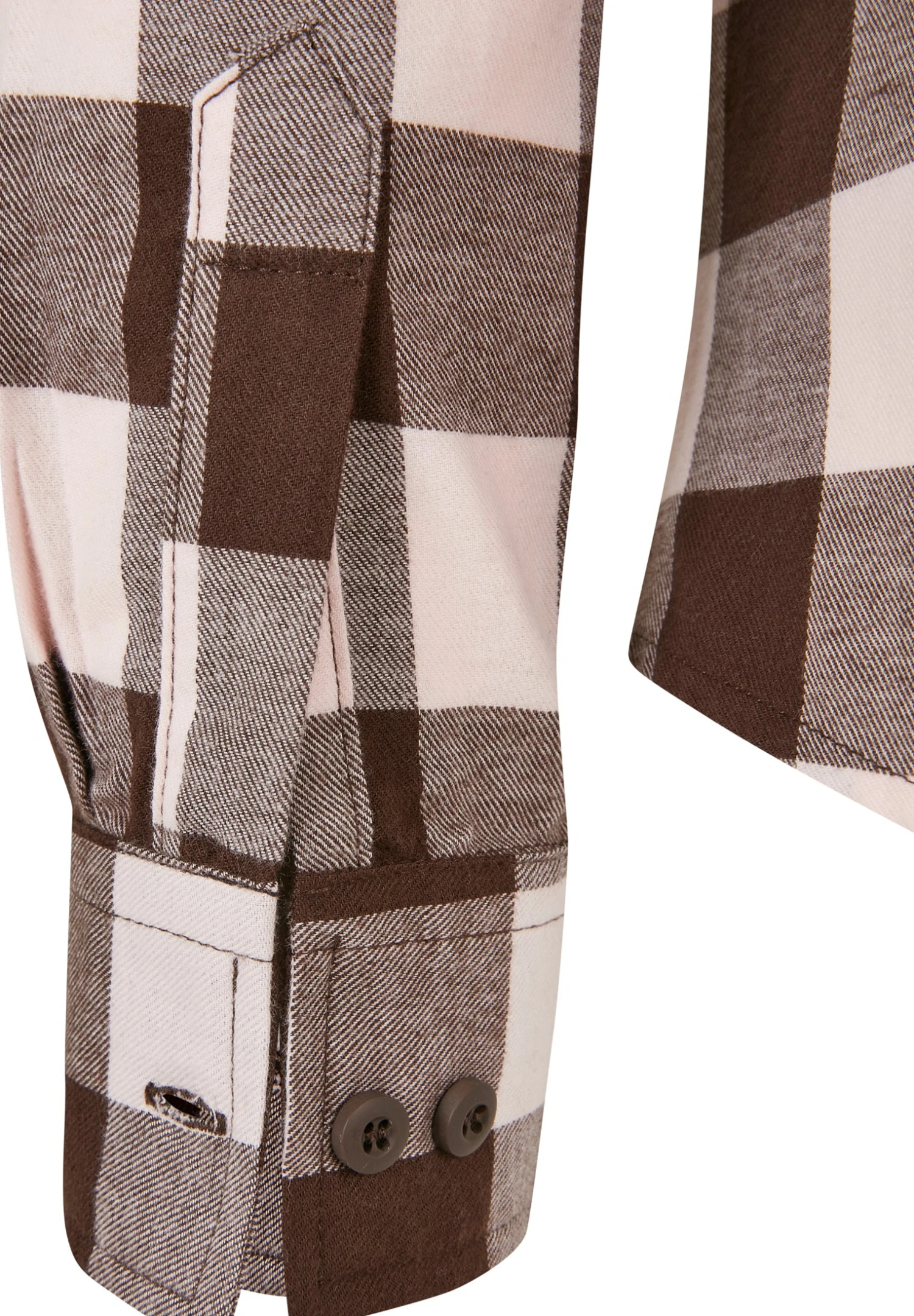 URBAN CLASSICS Overhemdblouse - Pink Brown 16 URBAN CLASSICS Overhemdblouse - Pink Brown - Afbeelding 14