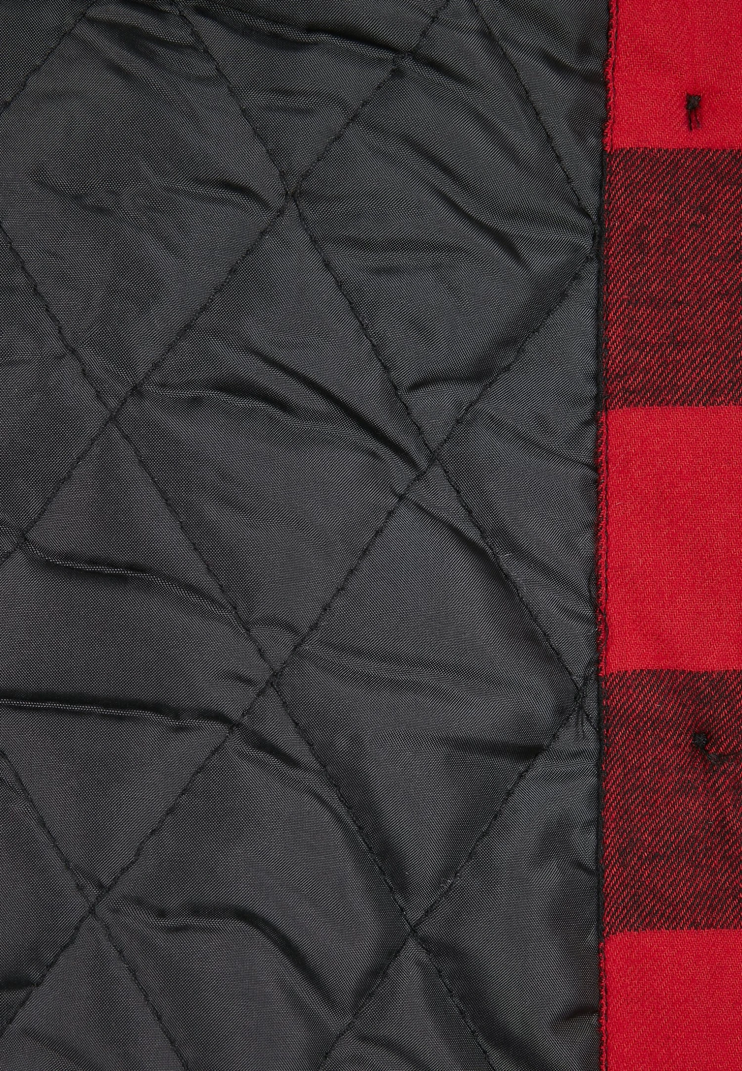 URBAN CLASSICS Overhemdblouse - Black/Red 9 URBAN CLASSICS Overhemdblouse - Black/Red - Afbeelding 7