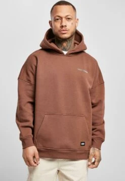 URBAN CLASSICS Oversized Logo Hoody - Hoodie - Bark