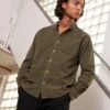 URBAN CLASSICS Corduroy Shirt - Overhemd - Olive -Urban Classics 2a0816dbefda46a5a4b190af2a321716
