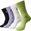 URBAN CLASSICS Heart 4 Pack - Sokken - Black Lilac Lime White