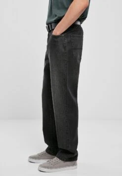 URBAN CLASSICS Loose Fit - Straight Leg Jeans - Real Black Washed -Urban Classics 2b040c8162774e5986eb59a5c1614d8a