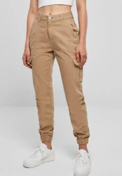 URBAN CLASSICS High Waist - Cargobroek - Unionbeige