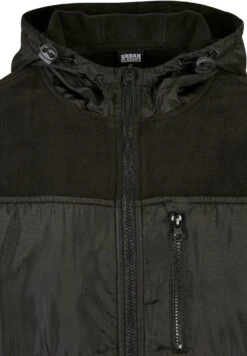 URBAN CLASSICS Hooded Micro - Fleecejas - Black -Urban Classics 2b7bb15ec3b64875b35f5a9348473205