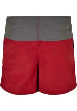 URBAN CLASSICS Block- Zwemshorts - Brickred/Darkshadow -Urban Classics 2be9770cd4e248aab8f28a81c78de7d4
