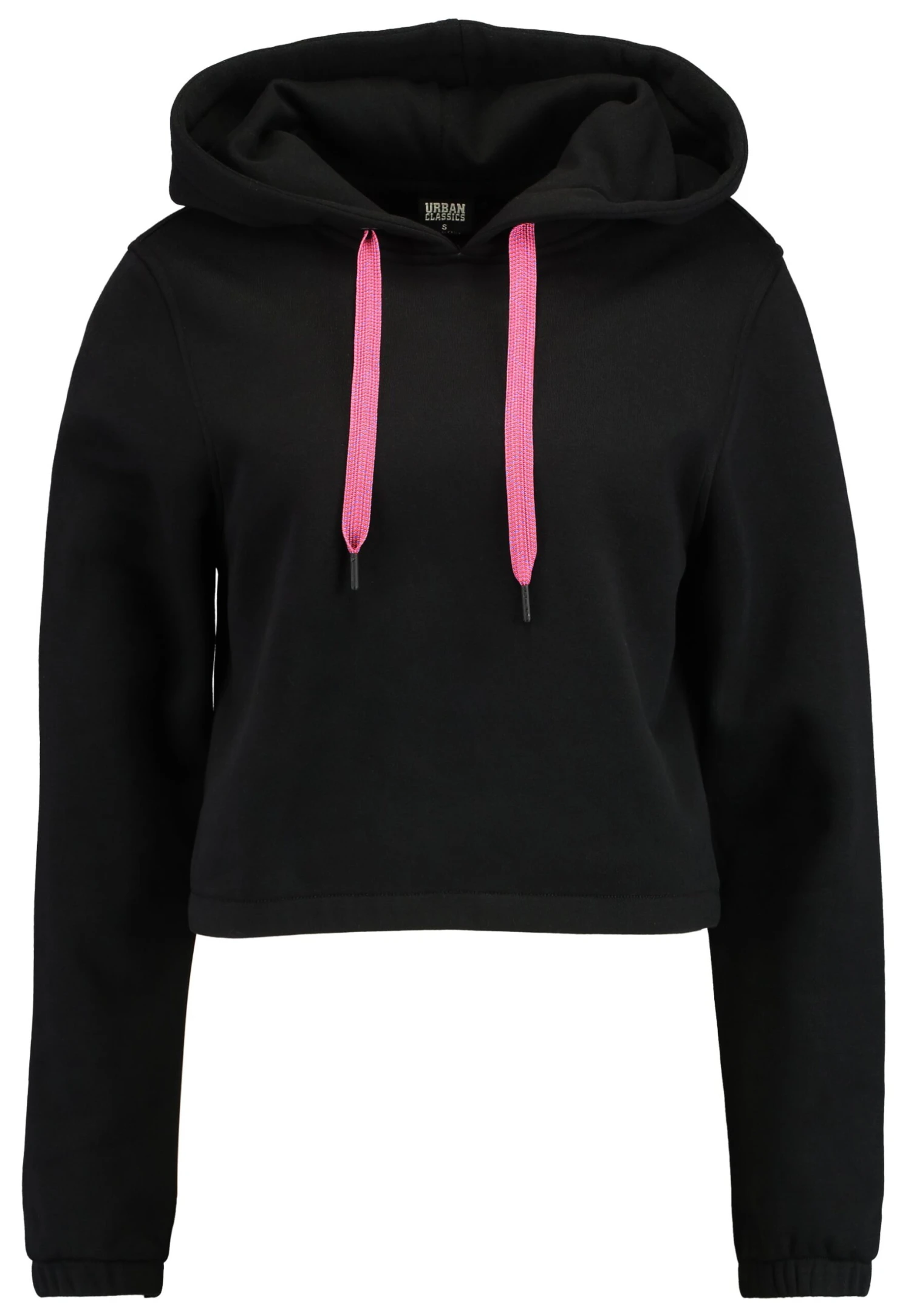 URBAN CLASSICS Ladies Contrast Drawstring Hoody - Hoodie - Black 6 URBAN CLASSICS Ladies Contrast Drawstring Hoody - Hoodie - Black - Afbeelding 4