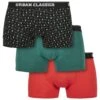 URBAN CLASSICS Boxershort - Nicolaus Aop Treegreen Popred