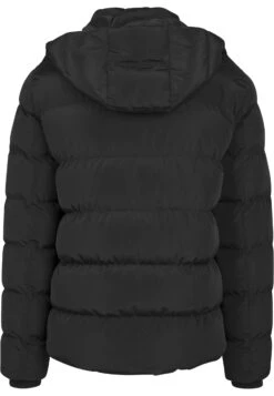 URBAN CLASSICS Hooded Puffer - Winterjas - Black -Urban Classics 2cd26c5abf1f4425b0f2acad6d2db410