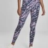 URBAN CLASSICS Legging - Darkshadow/Pink