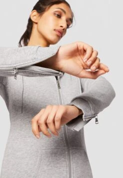 URBAN CLASSICS Parka - Sweater Met Rits - Grey -Urban Classics 2efc400ca94b41dc92e48f5fd528b506