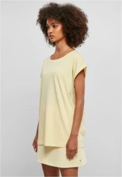 URBAN CLASSICS Extended Shoulder Tee - T-Shirt Basic - Softyellow -Urban Classics 2f1218b9186549e88647ca3d1ff4affd