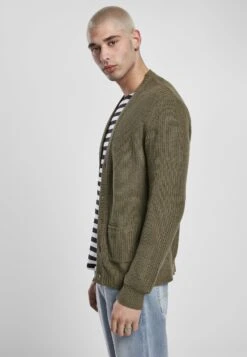 URBAN CLASSICS Boxy Cardigan - Vest - Olive -Urban Classics 2fd3083c0d7c439db13b7d235df47f0b