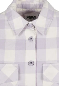 URBAN CLASSICS Langarm - Overhemdblouse - Whitesand Softlilac -Urban Classics 2ff942636a994627a58229692b01134f