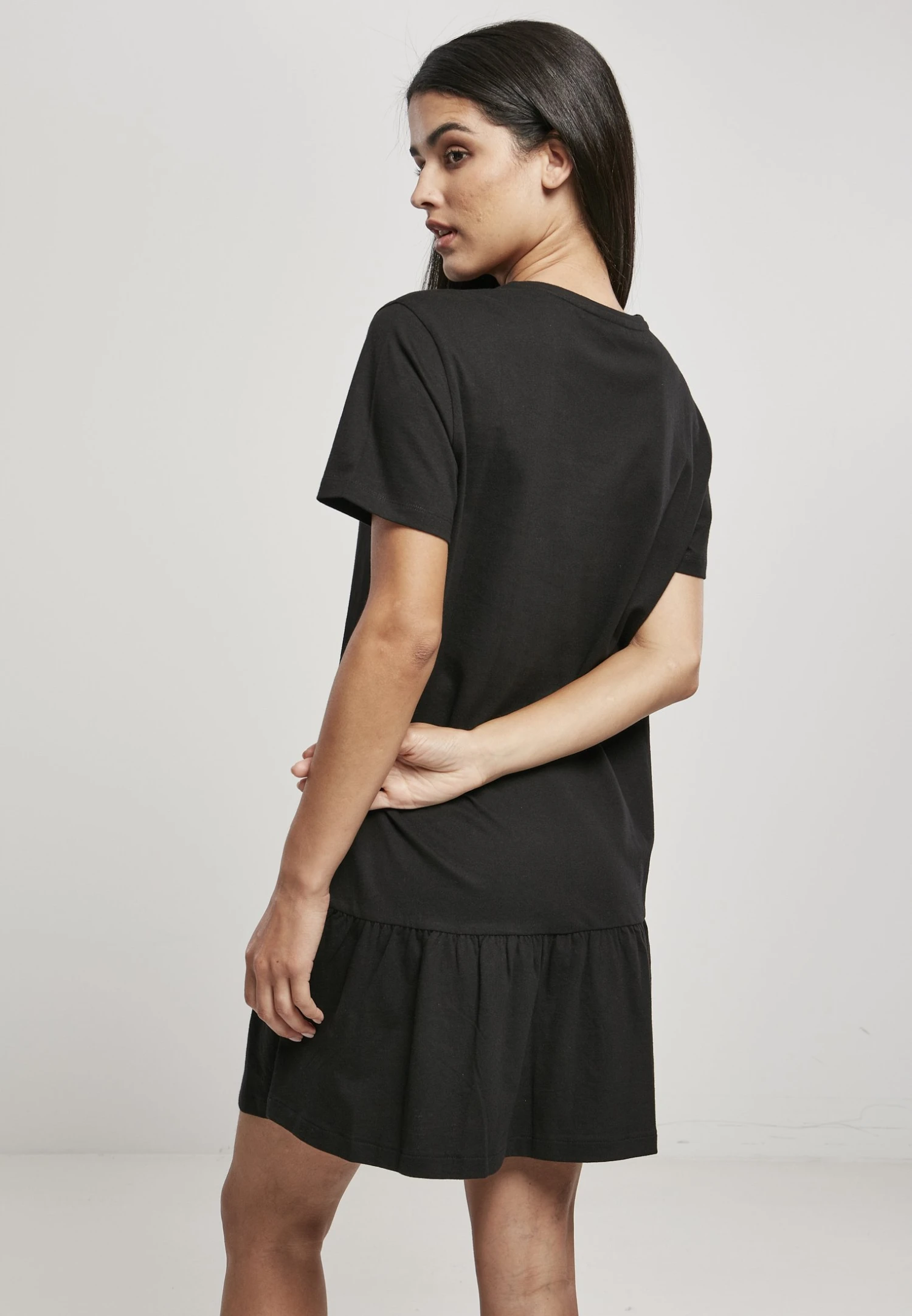 URBAN CLASSICS Valance- Jerseyjurk - Schwarz 5 URBAN CLASSICS Valance- Jerseyjurk - Schwarz - Afbeelding 3