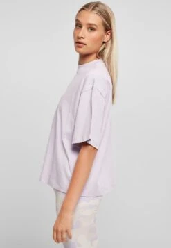 URBAN CLASSICS Ladies Organic Heavy Tee - T-Shirt Basic - Lilac -Urban Classics 307cce309a554730af6568335920a65f
