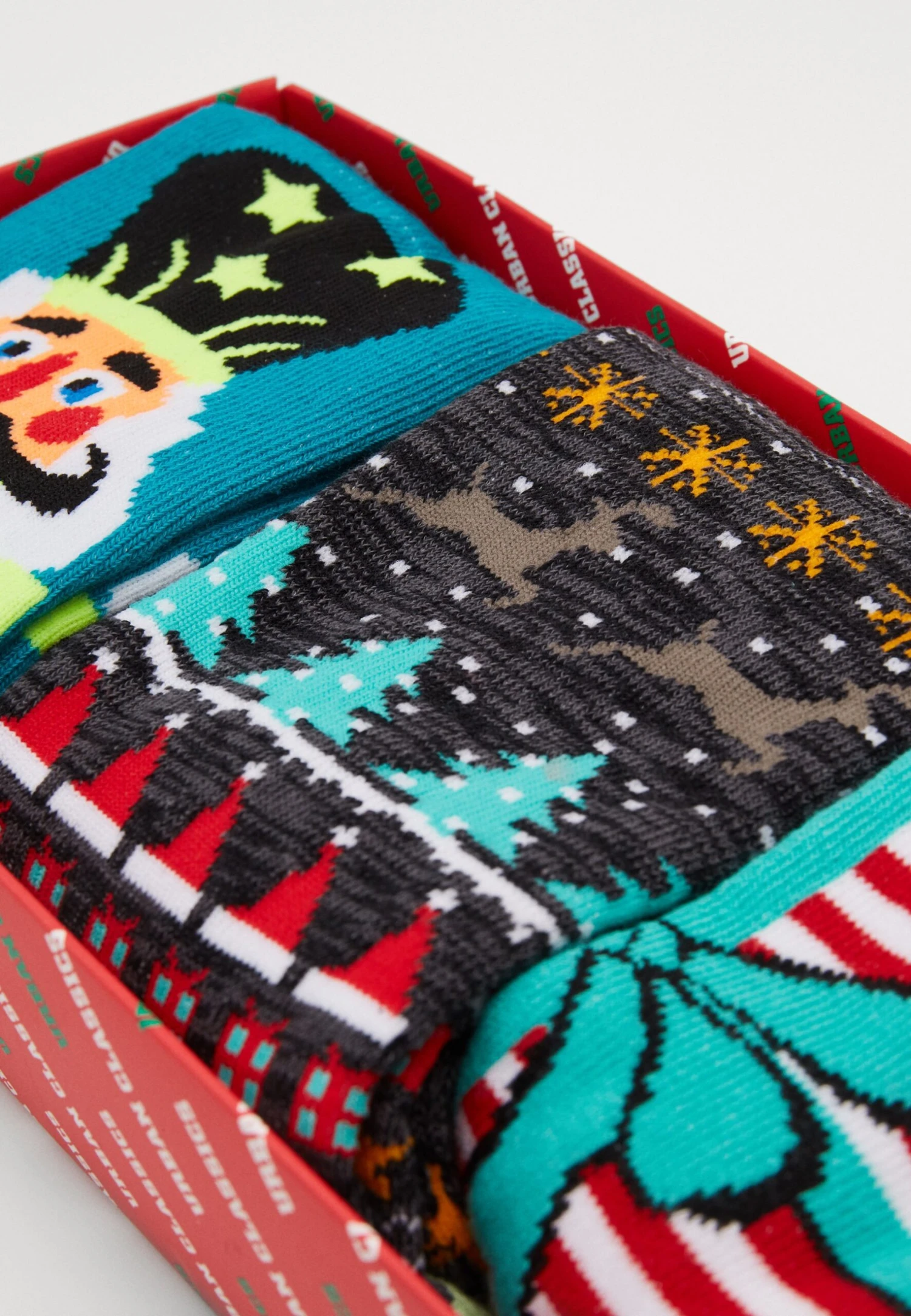 URBAN CLASSICS Christmas Bow And Nutcracker Socks 3 Pack - Sokken - Multicolor 5 URBAN CLASSICS Christmas Bow And Nutcracker Socks 3 Pack - Sokken - Multicolor - Afbeelding 3