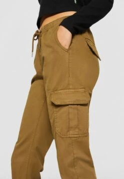 URBAN CLASSICS High Waist - Cargobroek - Summerolive -Urban Classics 3218a2ee80074ba8bd9d6fcc88cda113