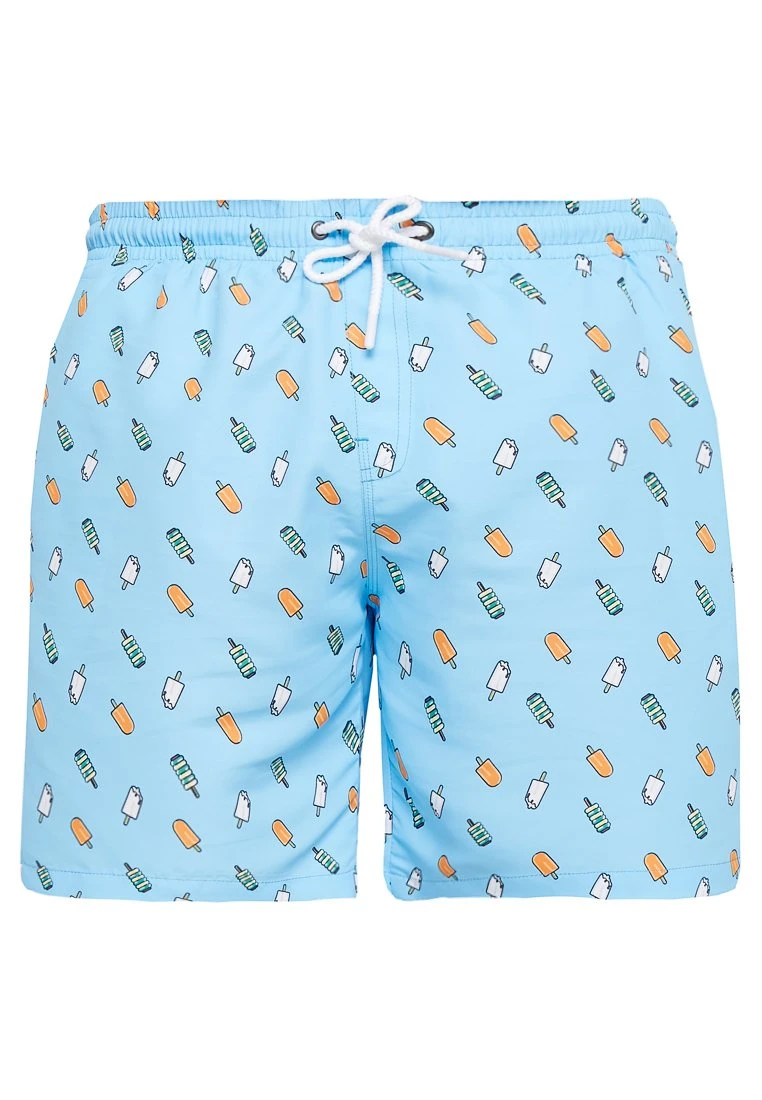 URBAN CLASSICS Pattern Swim - Zwemshorts - Light Blue/Ice 3 URBAN CLASSICS Pattern Swim - Zwemshorts - Light Blue/Ice