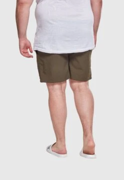 URBAN CLASSICS Block - Zwemshorts - Olive -Urban Classics 324fb6100fd64dd38d4aaf8893bbff02