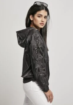 URBAN CLASSICS Windjack - Schwarz -Urban Classics 32f8f79bf97b46ea92c0d8b301ea1895