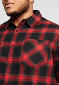 URBAN CLASSICS Checked Flanell Shirt 6 - Overhemd - Black/Red -Urban Classics 332863fbe51b438f80b2f119822dcf1d