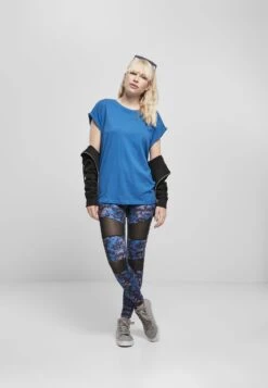 URBAN CLASSICS Extended Shoulder - T-Shirt Basic - Sporty Blue -Urban Classics 339caae9f1844f6f8413ca8f85b4af5b