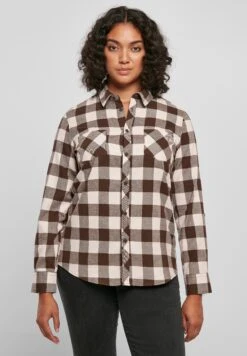 URBAN CLASSICS Overhemdblouse - Pink Brown 27 URBAN CLASSICS Overhemdblouse - Pink Brown -Urban Classics 345d6f286a8c4e6d885122e1a2e18ab0
