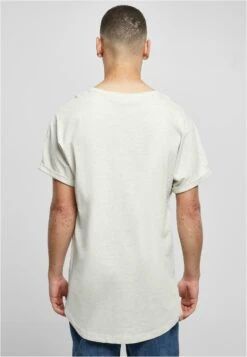 URBAN CLASSICS Long Shaped Turnup- T-Shirt Basic - Lightgrey -Urban Classics 375b22d2daa84620a858ecdee3e15be1