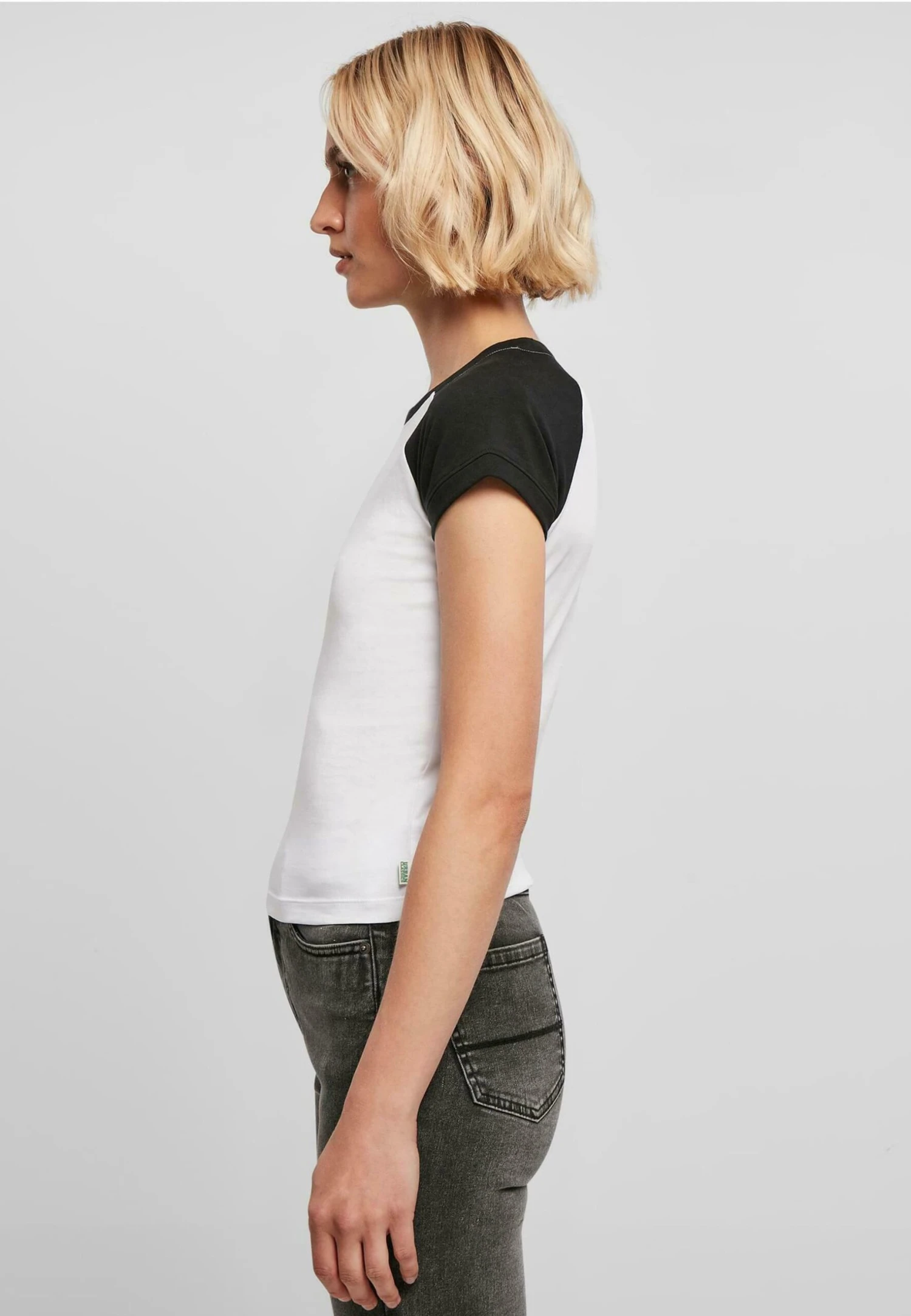 URBAN CLASSICS Stretch Retro Baseball - T-Shirt Print - White Black 6 URBAN CLASSICS Stretch Retro Baseball - T-Shirt Print - White Black - Afbeelding 4