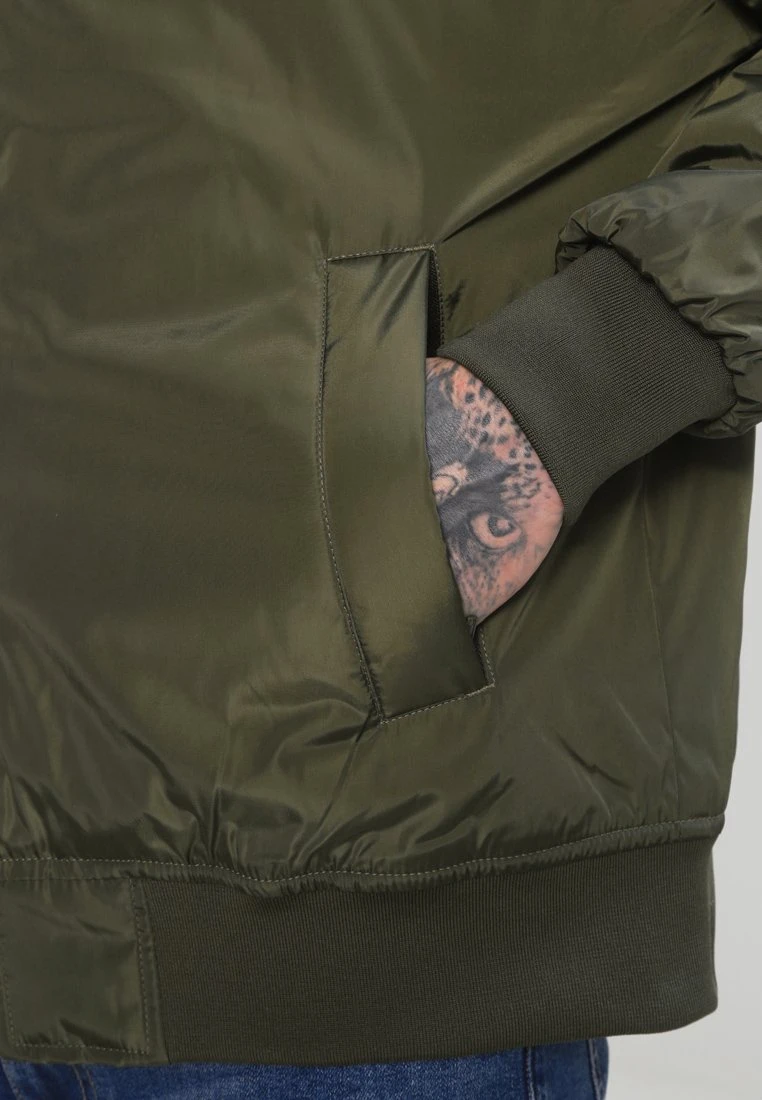 URBAN CLASSICS Oversized - Bomberjacks - Dark Olive 8 URBAN CLASSICS Oversized - Bomberjacks - Dark Olive - Afbeelding 6