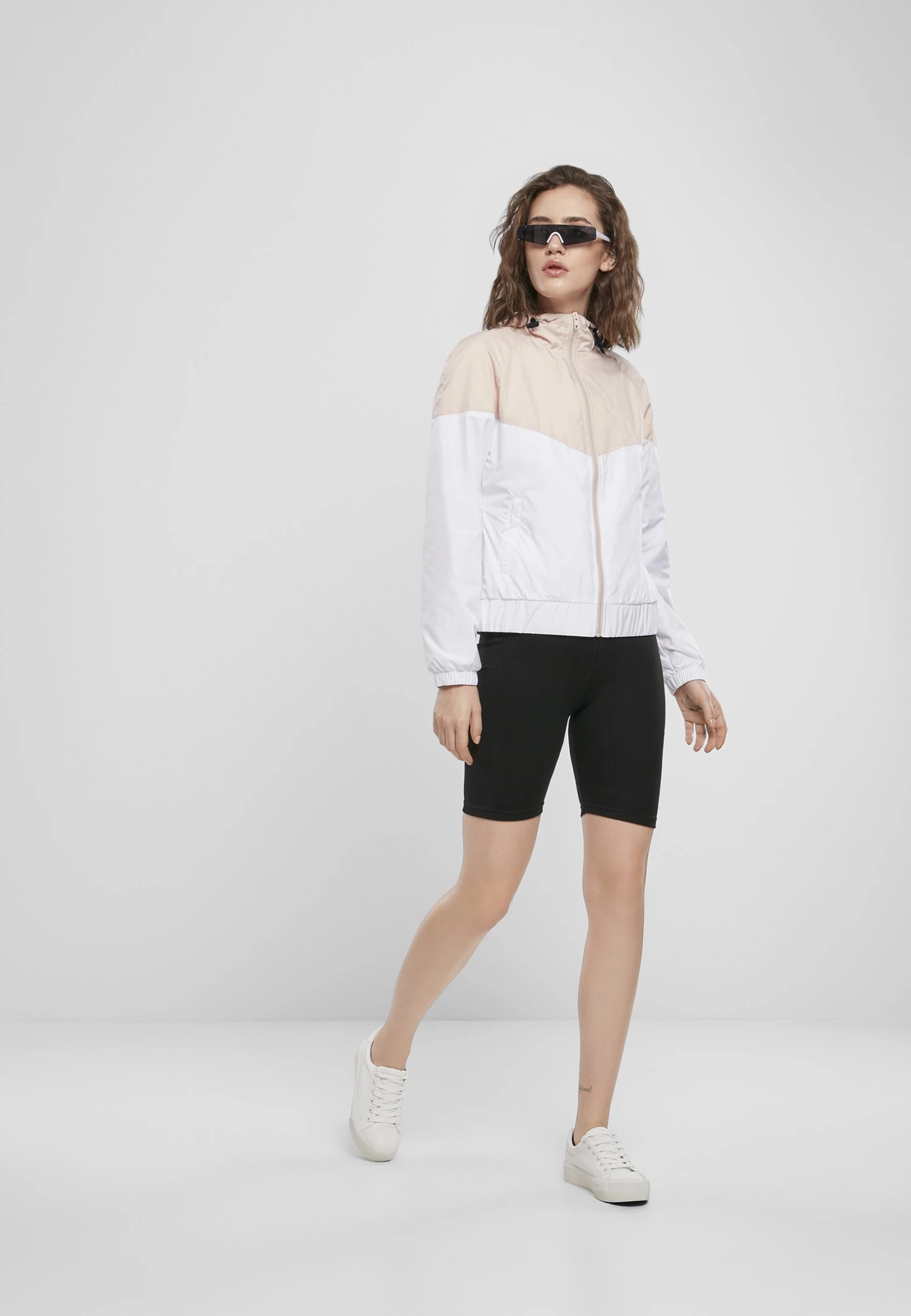 URBAN CLASSICS Arrow- Windjack - Lightpink/White 4 URBAN CLASSICS Arrow- Windjack - Lightpink/White - Afbeelding 2