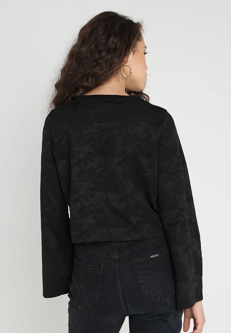 URBAN CLASSICS Ladies Jacquard Camo - Longsleeve - Black 5 URBAN CLASSICS Ladies Jacquard Camo - Longsleeve - Black - Afbeelding 3