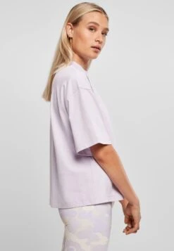 URBAN CLASSICS Ladies Organic Heavy Tee - T-Shirt Basic - Lilac -Urban Classics 392665bdf4f14070be7c1d85078ebd55