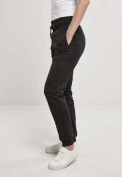 URBAN CLASSICS Ladies Organic High Waist Sweat Pants - Trainingsbroek - Schwarz -Urban Classics 39e00d160bce4d6a8acbf709f5223e25