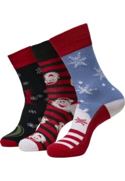 URBAN CLASSICS Santa Ho Christmas 3 Pack - Sokken - Multicolor