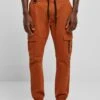 URBAN CLASSICS Zipper D-Ring - Cargobroek - Tobacco